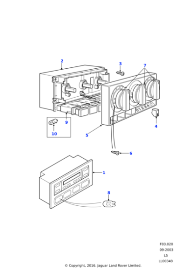 8510251 - Land Rover Bulb illumination assembly