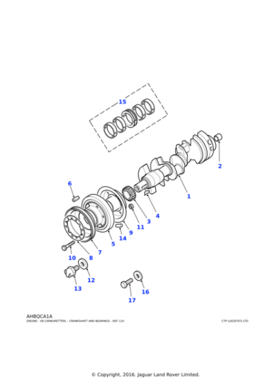 90602025 - Land Rover Key-crankshaft