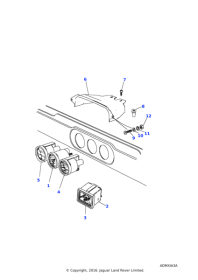 PRC4324 - Land Rover Bezel-Clock