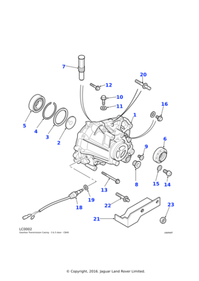 ALU1298L - Land Rover Washer