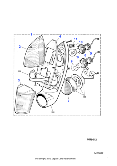 37H5452J - Jaguar Bulb holder