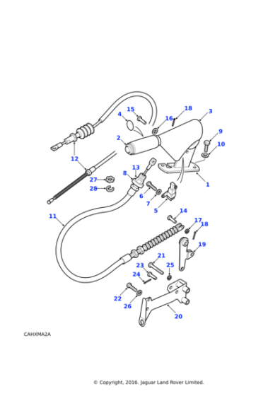 ANR3838 - Land Rover Pad-cable sealing handbrake
