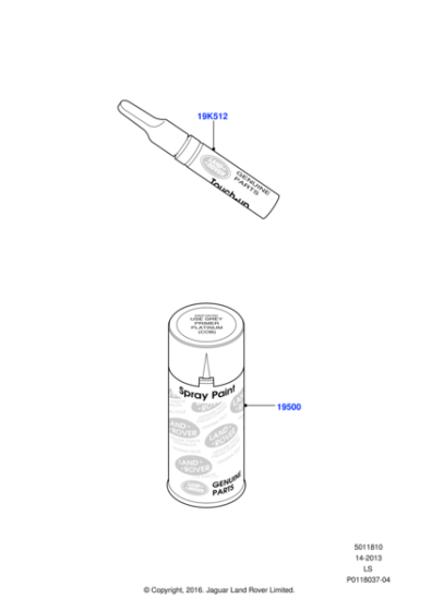 LR005707 - Land Rover Paint Kit - Aerosol Can