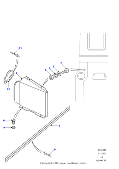 AB608031L - Land Rover Screw