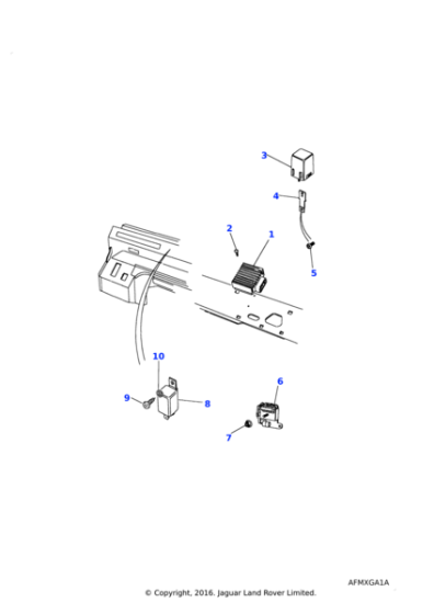 AB612051L - Land Rover Screw-self tapping