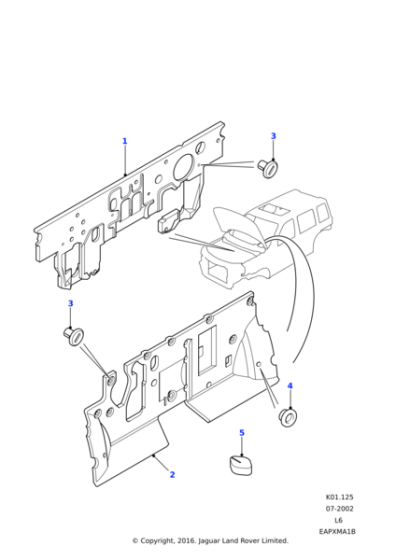 ANR1851 - Land Rover Clip-trim retention