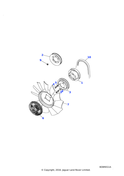 ERC2849 - Land Rover Coupling-engine fan viscous