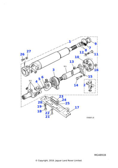 JLM1543 - Jaguar Propshaft gaiter