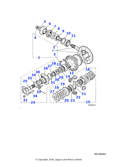 7686 - Jaguar Pinion mate cross shaft