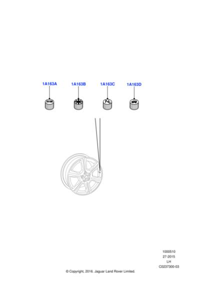 Styled Valve Caps - Union Jack
