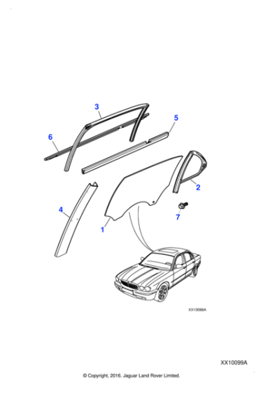 C2C11862 - Jaguar Door waist seal