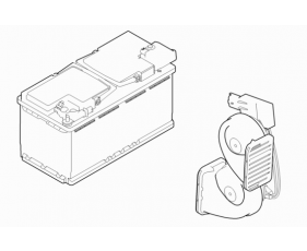 Battery Cables & Horn