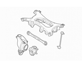 Rear Cross Member  /  Knuckle & Hub